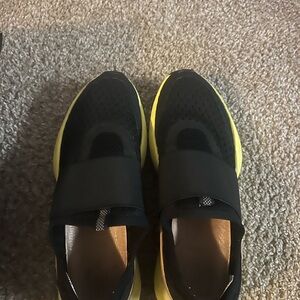 Sorel Black and Yellow Kinetic Impact Strap Sneakers